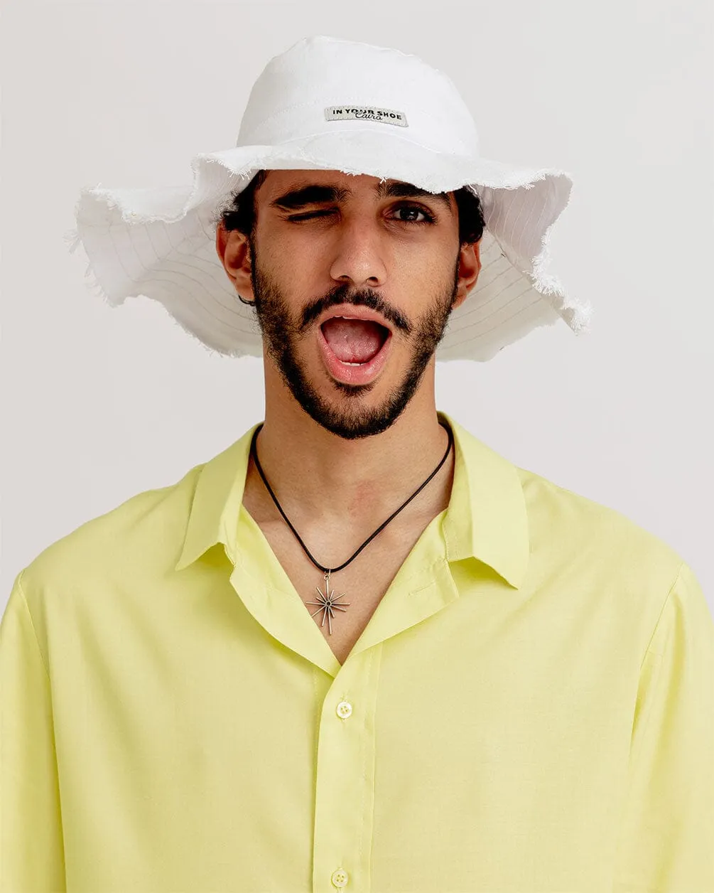 White Floppy Hat