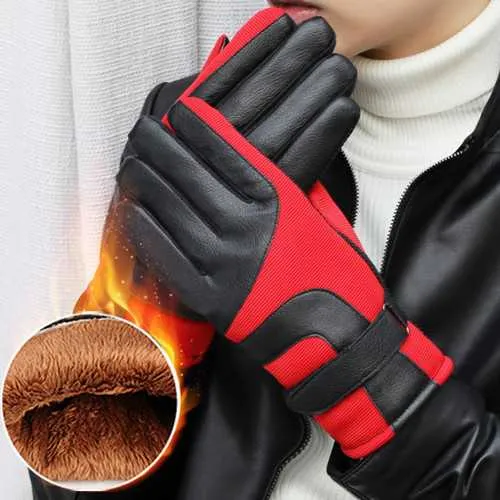 Winter Warm Unisex Touch-Screen Thermal Lined Full-finger Gloves For Smart Phones Tablets