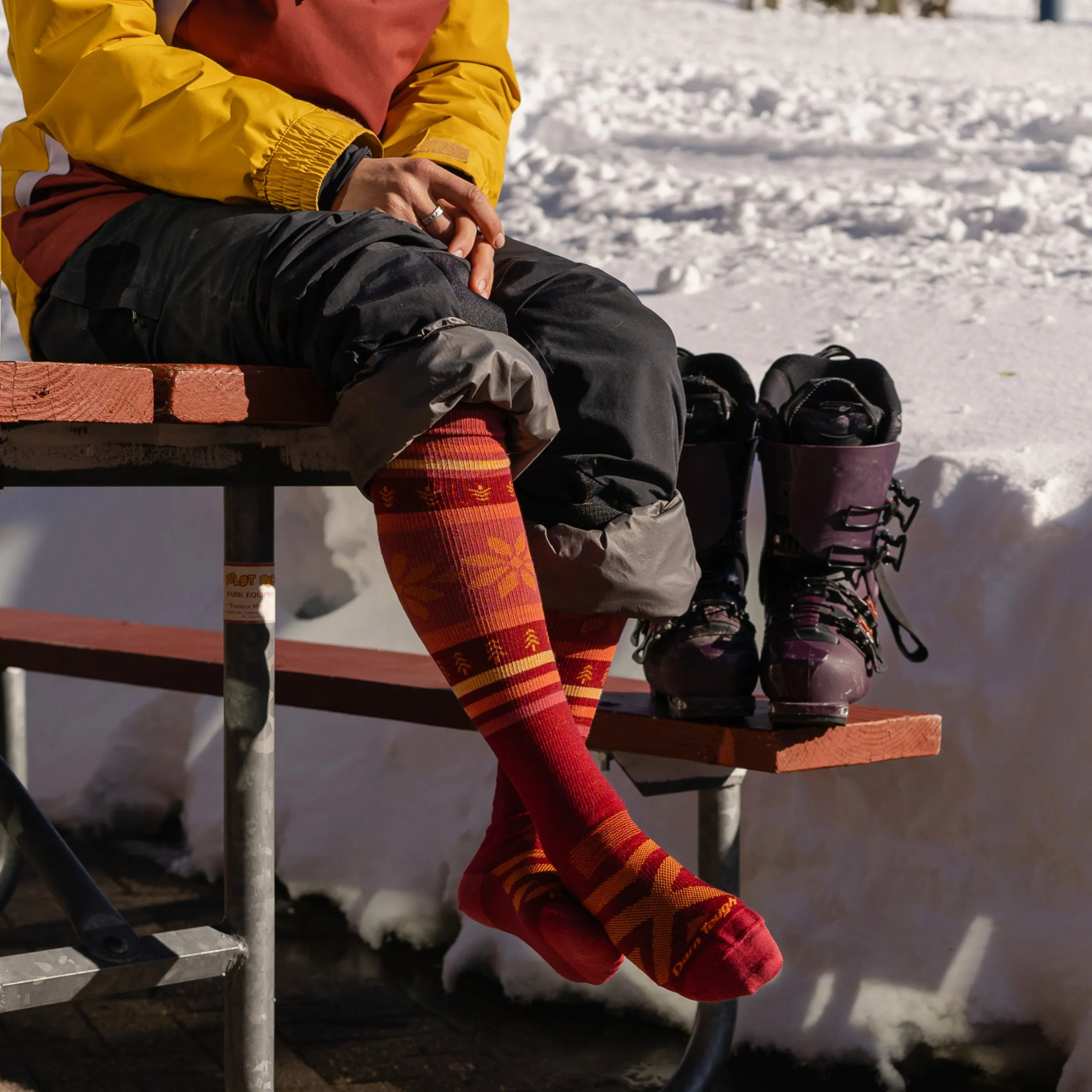 Women's Alpine Over-the-Calf  Lightweight Ski & Snowboard Sock